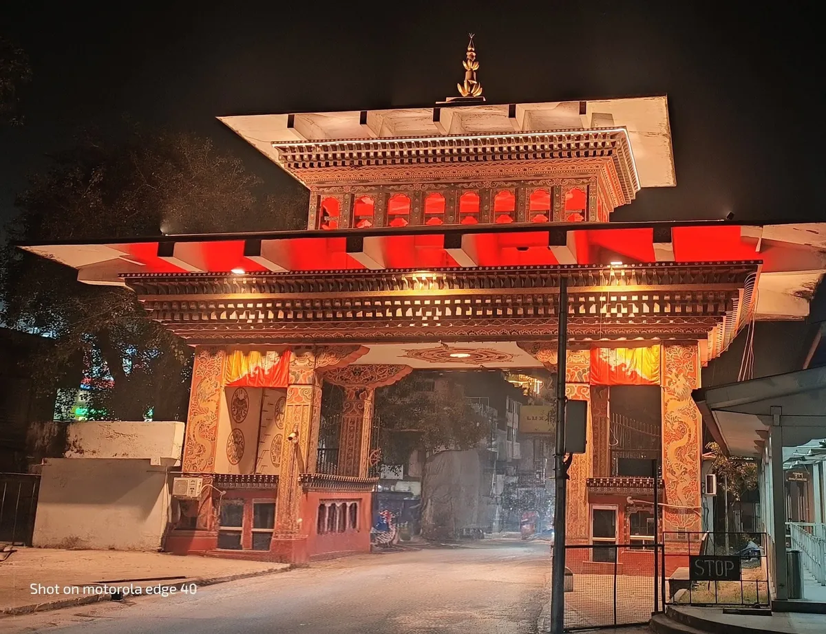 The iconic Bhutan Gate at Phuentsholing