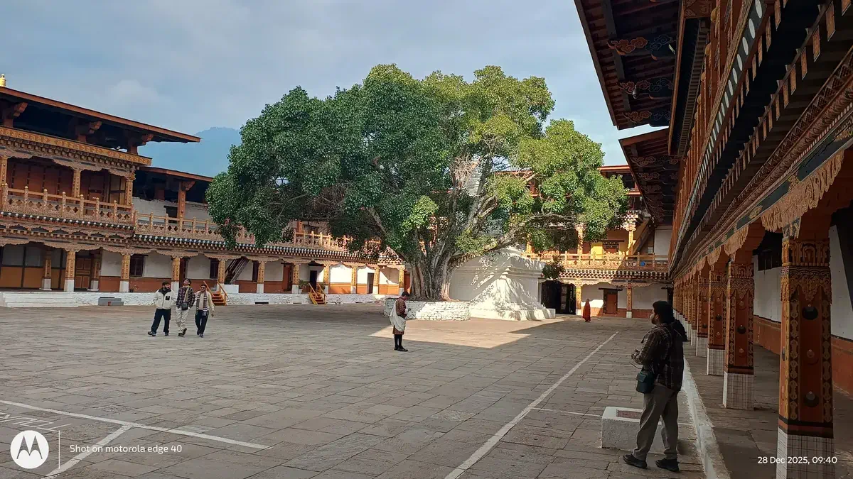  Intricate woodwork of the Dzong