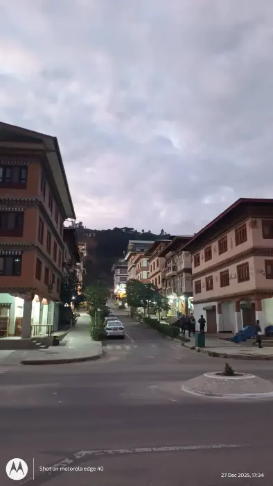  Quiet streets of Punakha