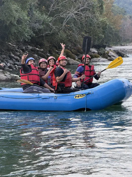  Rafting with friends