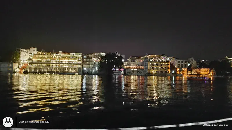 Evening lake view